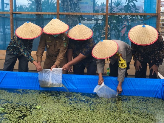 Diresmikan Wabup, Polres Rohil Launching Kampung Tangguh Nusantara